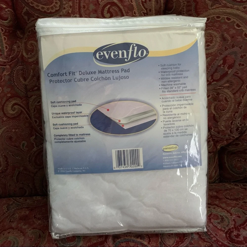 Evenflo Crib Mattress Cover Deluxe Mattress Pad NEW in Package